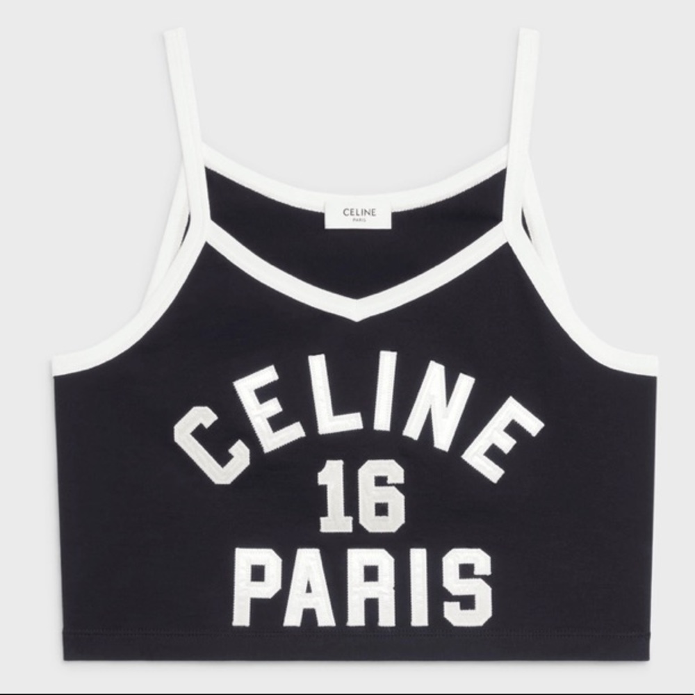 Celine t shirts “crop” SS22 RUNWAY